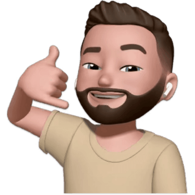 Memoji of Lefos, on a call