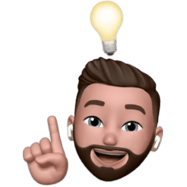 Memoji of Lefos, with an idea
