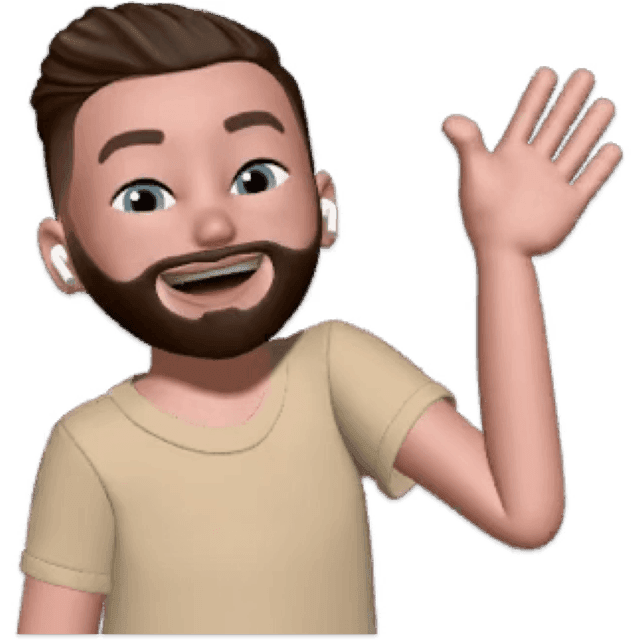 Memoji of Lefos, waving